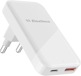 Cargador USB C, Elexlinco GAN 35W Cargador, 2-Puer