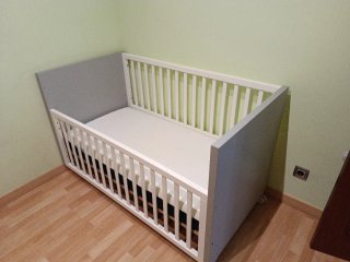 Cuna convertible en cama