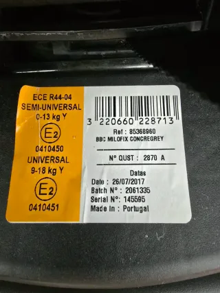 Silla de coche Isofix