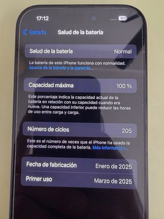 iPhone 16 128 GB 100% bat