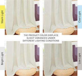 PONY DANCE Cortinas Salon Modernas 2 Piezas, Visil