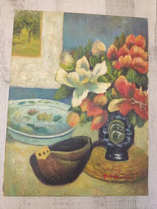 Pintura al óleo sobre lienzo