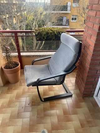 Butaca Ikea Poäng de Madera Flexible.