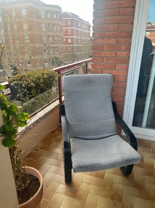 Butaca Ikea Poäng de Madera Flexible.