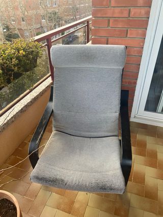 Butaca Ikea Poäng de Madera Flexible.