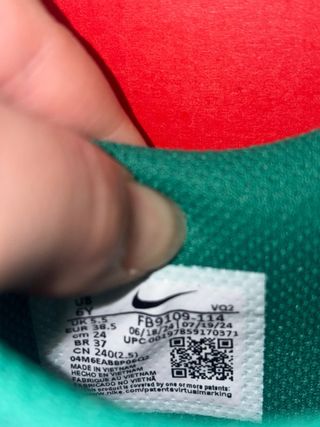 Nike Dunk Low Verde y Blanco