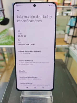 Xiaomi Redmi Note 13 Pro 5G Negro 8GB RAM