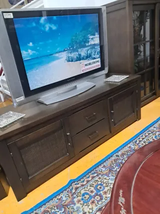 Conjunto Muebles Salón Modular Madera Haya