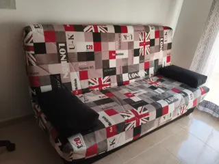 Sofá cama 180cm diseño Union Jack