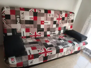 Sofá cama 180cm diseño Union Jack