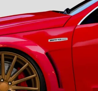 2 Embemas AMG Laterales Logo con Pegatina Mercedes