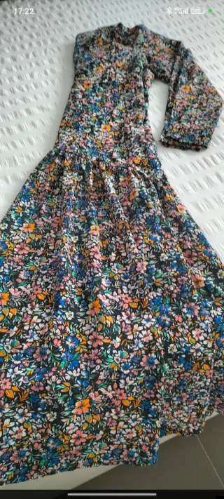 Vestido largo estampado floral