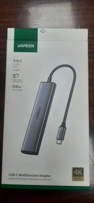 UGREEN Adaptador Multifunción USB-C 5 en 1