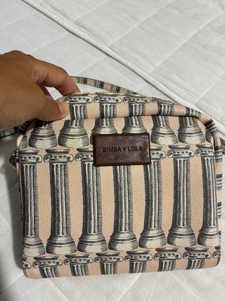 Bolso Bimba y Lola estampado columnas