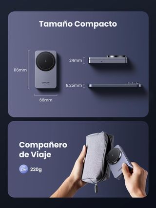 UGREEN MagFlow Cargador Inalámbrico, Estación de C