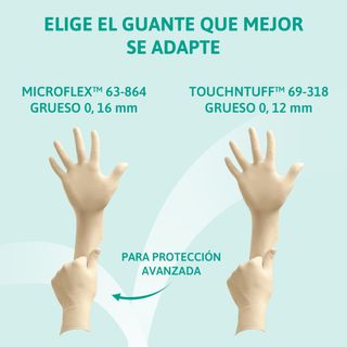 Ansell TouchNTuff 69-318 Guantes Latex Desechables