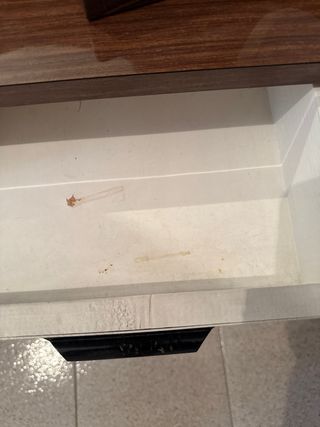 Tocador recibidor madera y cristal