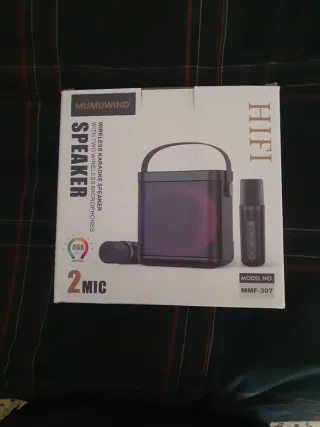 Altavoz Karaoke Portátil MUMUWIND 2 Micrófonos
