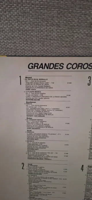 Vinilo Grandes Coros de Ópera EMI