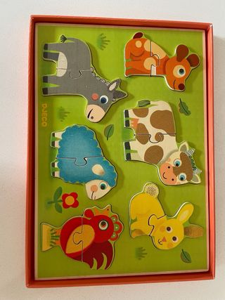 Perro Vtech con números + Puzzle Djeco para +18m