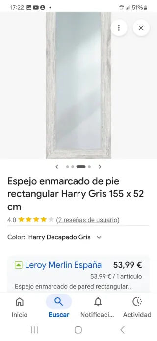Espejo Leroy Merlin