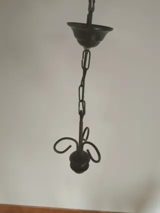 Lámparas de techo metal y cristal