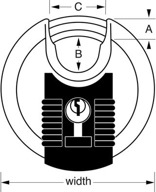 Master Lock M40EURDNUM Candado Redondo Alta Seguri