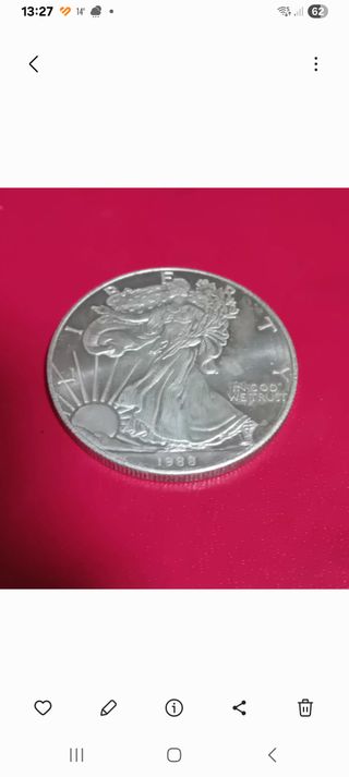 Moneda USA 1988 Plata 1 oz