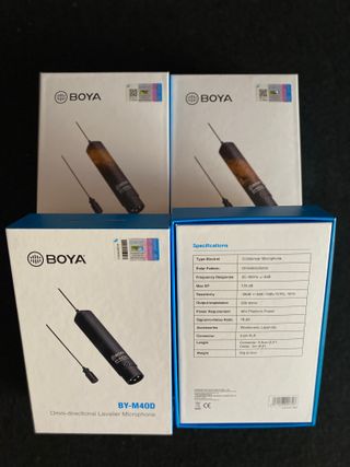 2 micros BOYA + 2 micros AKG