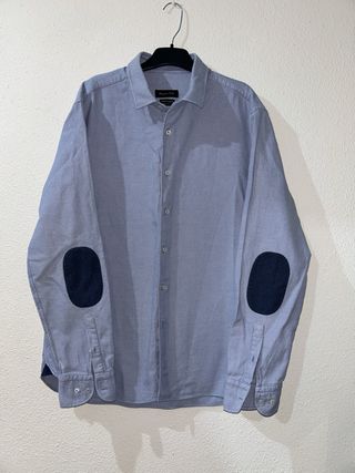 Camisa azul Massimo Dutti hombre