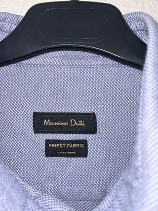 Camisa azul Massimo Dutti hombre