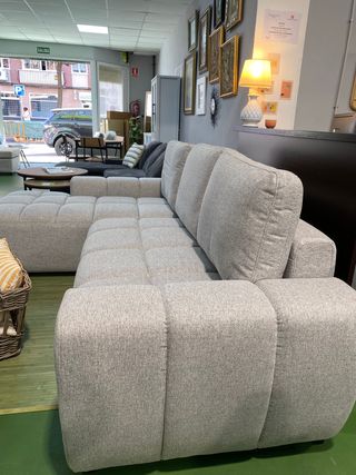 Sofá cama gris con almacenaje- Entrega gratis