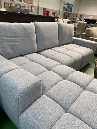 Sofá cama gris con almacenaje- Entrega gratis