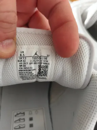 Nike Air Jordan 1 Low Blancas