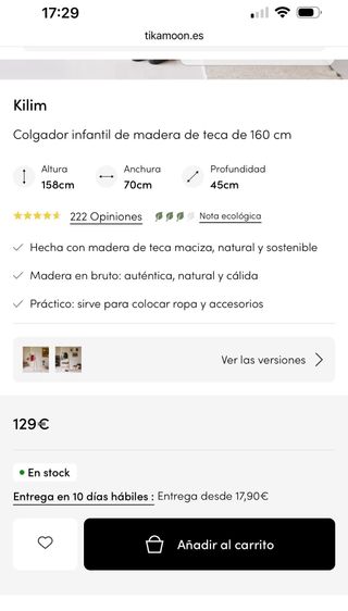 Colgador de Madera De Teca