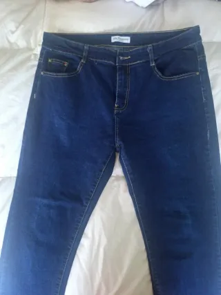 Pantalón vaquero mujer azul oscuro