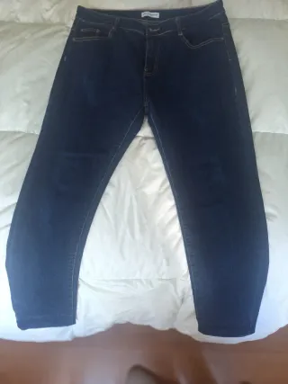 Pantalón vaquero mujer azul oscuro