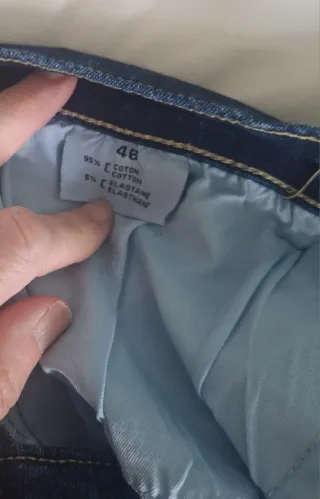 Pantalón vaquero mujer azul oscuro