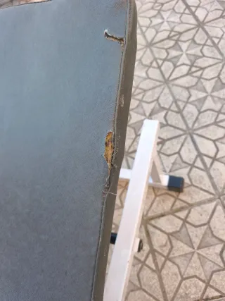 Banco de pesas con discos 20 y 25 kg