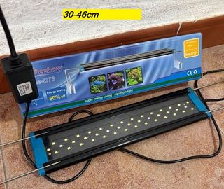 pantalla led pecera acuario 30 a 40 cm luz