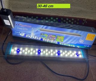 pantalla led pecera acuario 30 a 40 cm luz