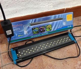 pantalla led pecera acuario 30 a 40 cm luz