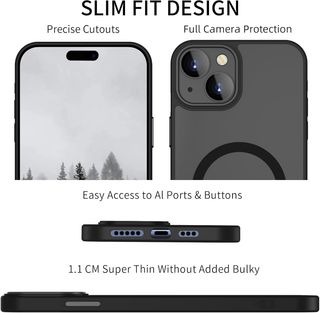 YUANDMI Funda magnética para iPhone 14 Plus compat