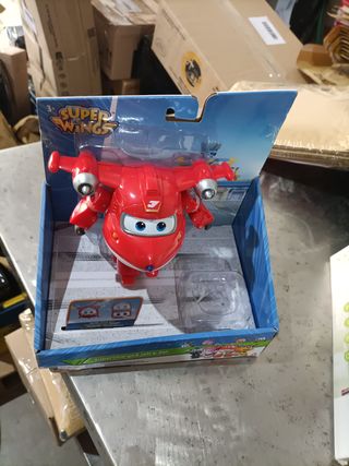 - Super Wings juguete transformable avión figura