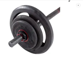 Kit Barra Decathlon 1,30m + Discos 20kg