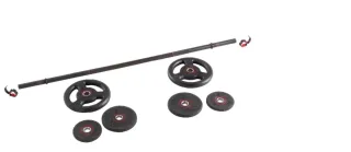 Kit Barra Decathlon 1,30m + Discos 20kg