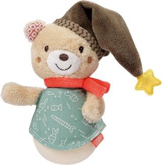 Fehn Bebé búho de pie, Búho de pie con papel susur