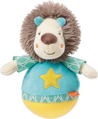 Fehn Bebé búho de pie, Búho de pie con papel susur