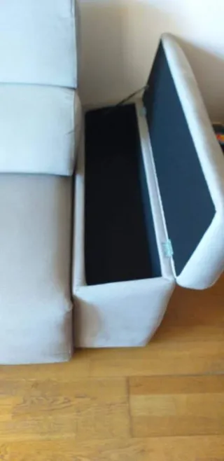 Sofá modular gris como nuevo