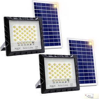 - Foco Proyector 100W 128LED con Panel Solar Fot
